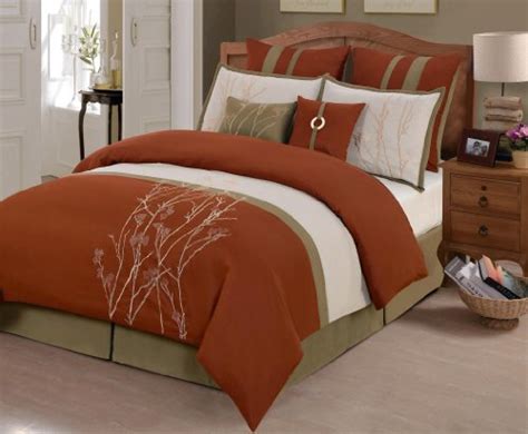 rust coloured bedding|rust colored bedding comforters.